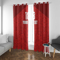 Custom Czech Republic Football Red Version Window Curtain Go Champion Sporty Style LT18