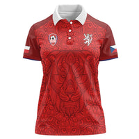 Custom Czech Republic Football Red Version Women Polo Shirt Go Champion Sporty Style LT18