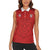 Custom Czech Republic Football Red Version Women Sleeveless Polo Shirt Go Champion Sporty Style LT18