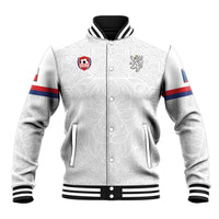 Custom Czech Republic Football White Version Baseball Jacket Go Champion Sporty Style LT18