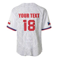 Custom Czech Republic Football White Version Baseball Jersey Go Champion Sporty Style LT18