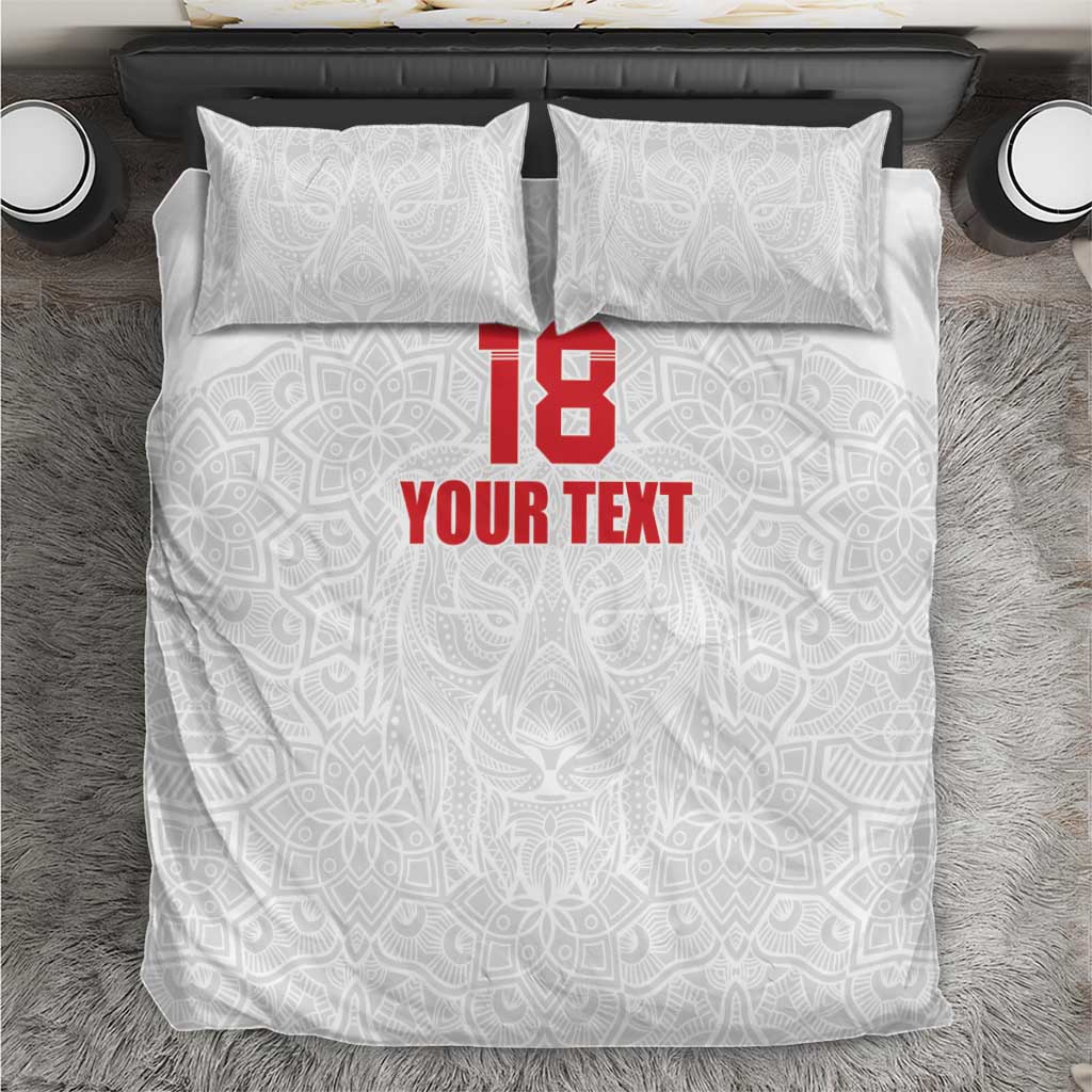 Custom Czech Republic Football White Version Bedding Set Go Champion Sporty Style LT18