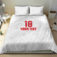 Custom Czech Republic Football White Version Bedding Set Go Champion Sporty Style LT18