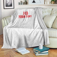 Custom Czech Republic Football White Version Blanket Go Champion Sporty Style LT18