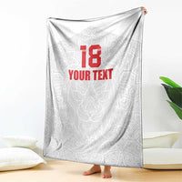 Custom Czech Republic Football White Version Blanket Go Champion Sporty Style LT18