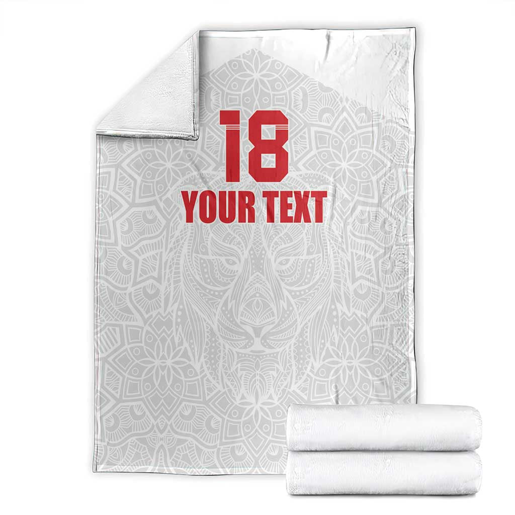 Custom Czech Republic Football White Version Blanket Go Champion Sporty Style LT18