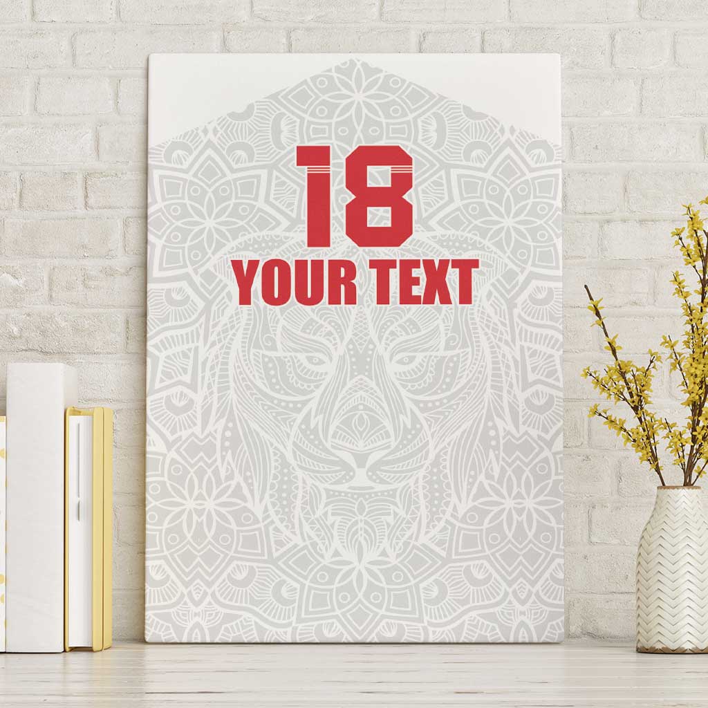 Custom Czech Republic Football White Version Canvas Wall Art Go Champion Sporty Style LT18