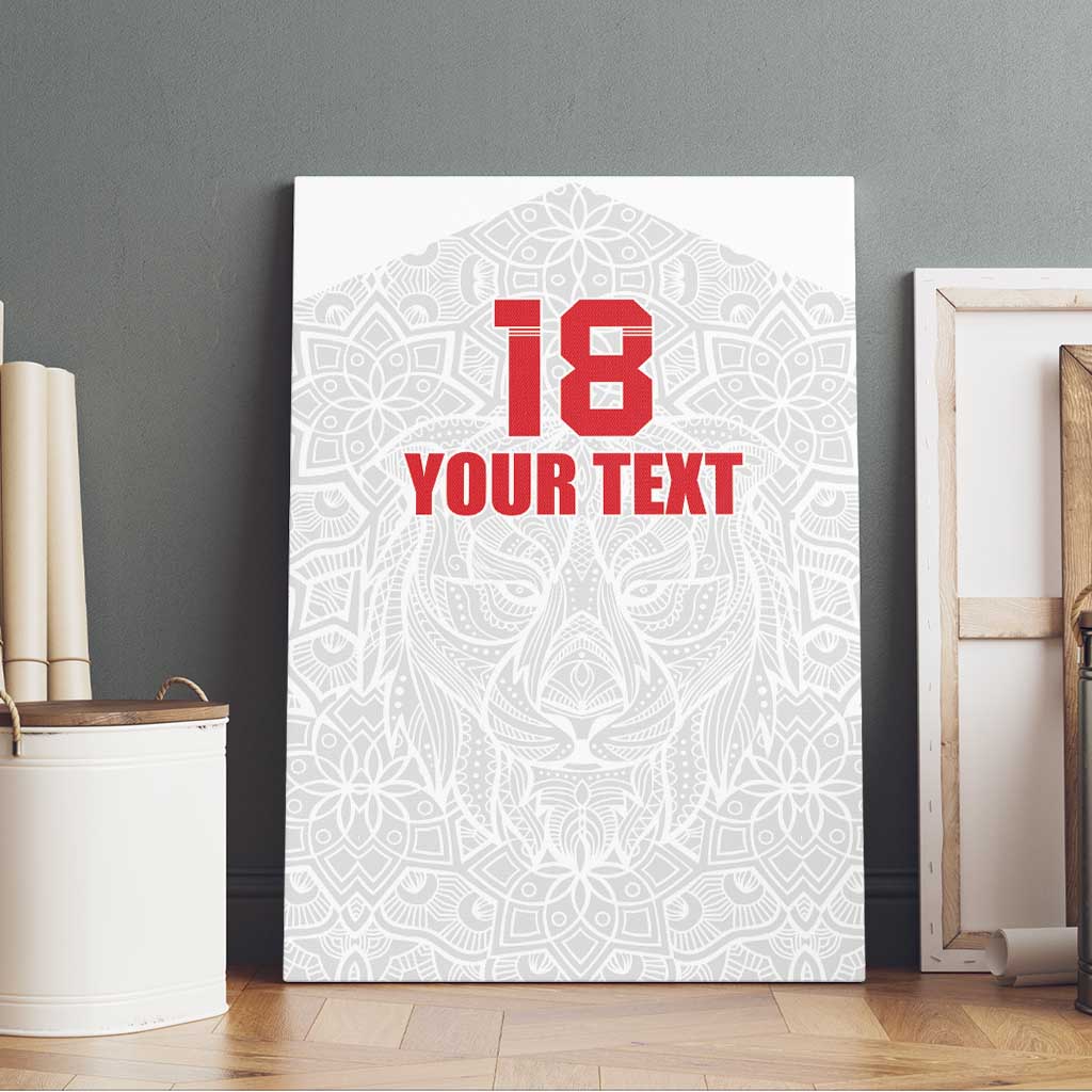 Custom Czech Republic Football White Version Canvas Wall Art Go Champion Sporty Style LT18