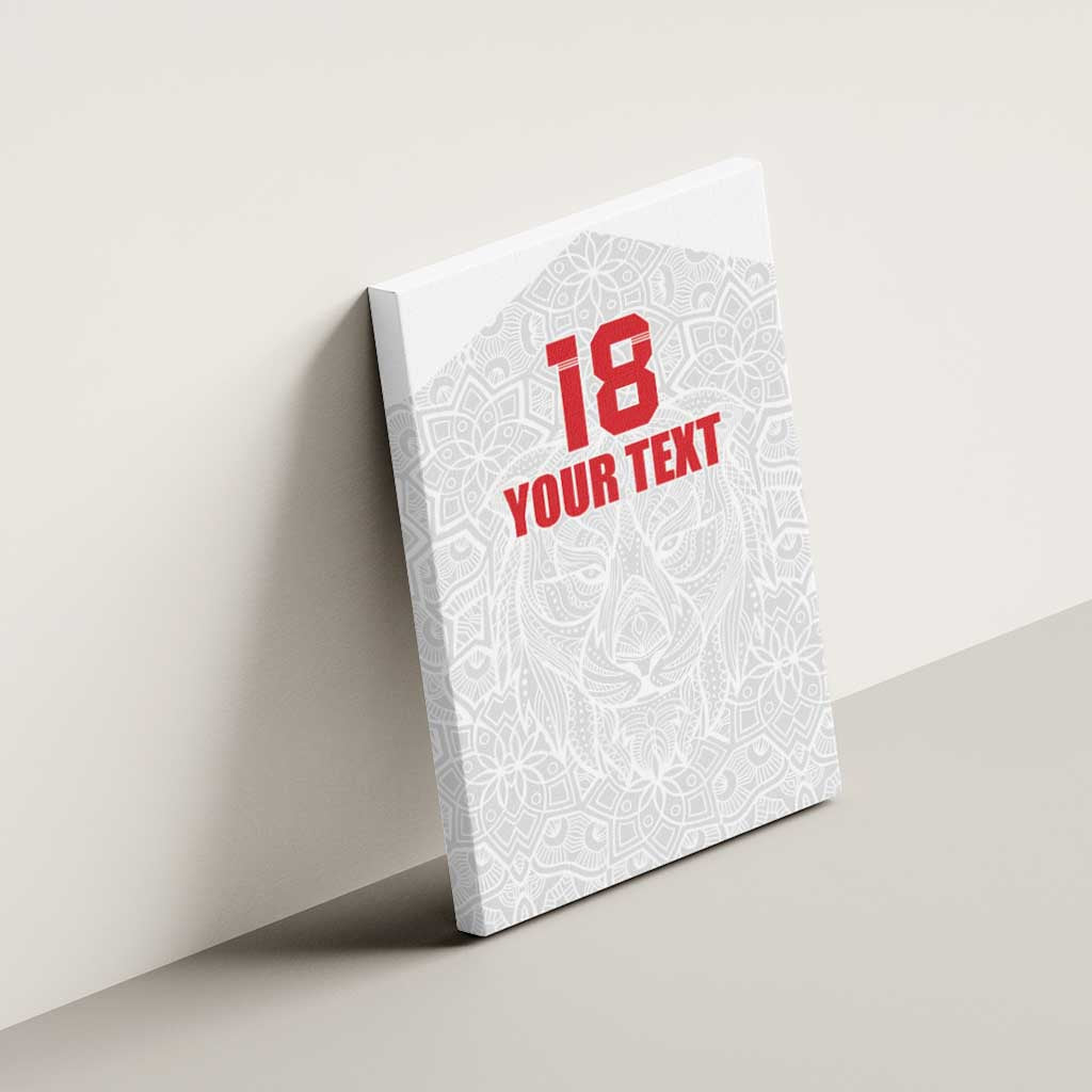 Custom Czech Republic Football White Version Canvas Wall Art Go Champion Sporty Style LT18