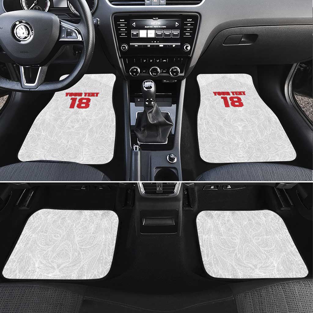 Custom Czech Republic Football White Version Car Mats Go Champion Sporty Style LT18
