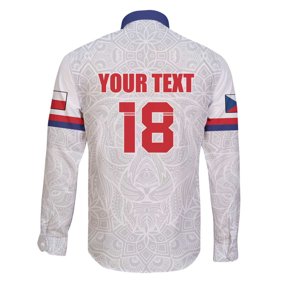 Custom Czech Republic Football White Version Family Matching Off The Shoulder Long Sleeve Dress and Hawaiian Shirt Go Champion Sporty Style LT18