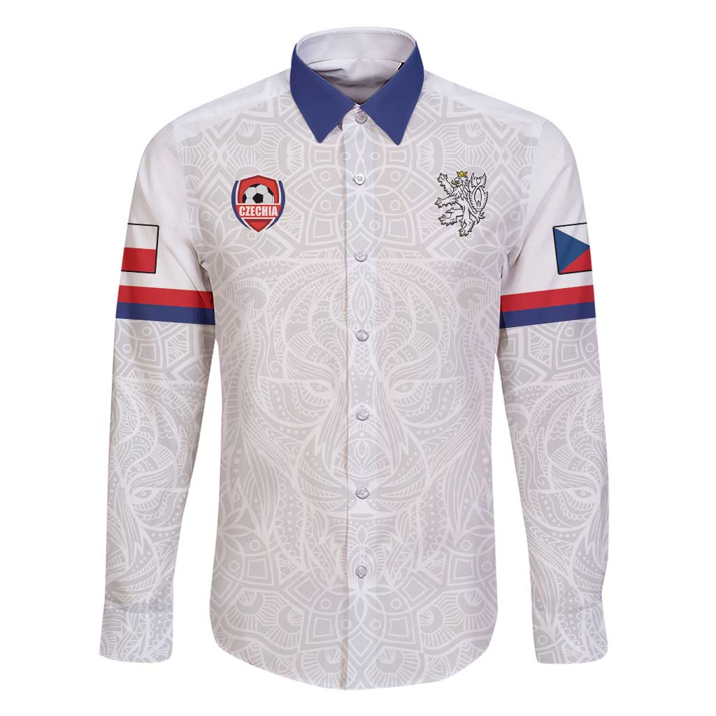 Custom Czech Republic Football White Version Family Matching Short Sleeve Bodycon Dress and Hawaiian Shirt Go Champion Sporty Style LT18