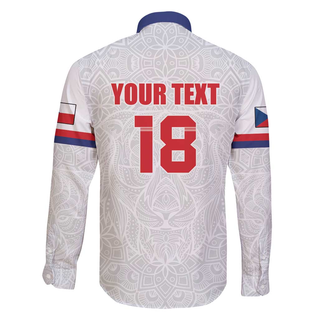 Custom Czech Republic Football White Version Family Matching Tank Maxi Dress and Hawaiian Shirt Go Champion Sporty Style LT18