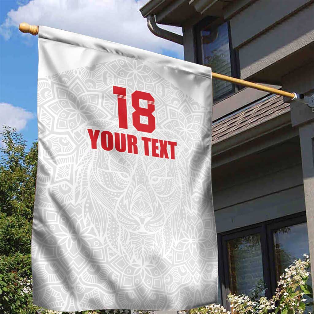 Custom Czech Republic Football White Version Garden Flag Go Champion Sporty Style LT18