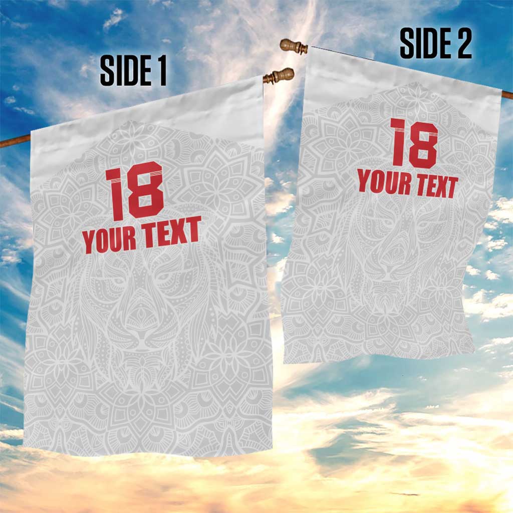 Custom Czech Republic Football White Version Garden Flag Go Champion Sporty Style LT18