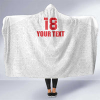 Custom Czech Republic Football White Version Hooded Blanket Go Champion Sporty Style LT18