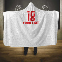 Custom Czech Republic Football White Version Hooded Blanket Go Champion Sporty Style LT18