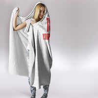 Custom Czech Republic Football White Version Hooded Blanket Go Champion Sporty Style LT18