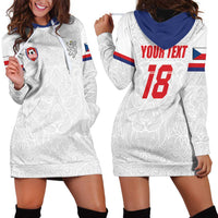 Custom Czech Republic Football White Version Hoodie Dress Go Champion Sporty Style LT18