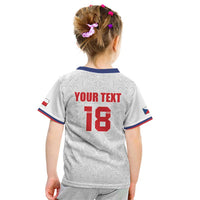 Custom Czech Republic Football White Version Kid T Shirt Go Champion Sporty Style LT18