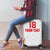 Custom Czech Republic Football White Version Luggage Cover Go Champion Sporty Style LT18