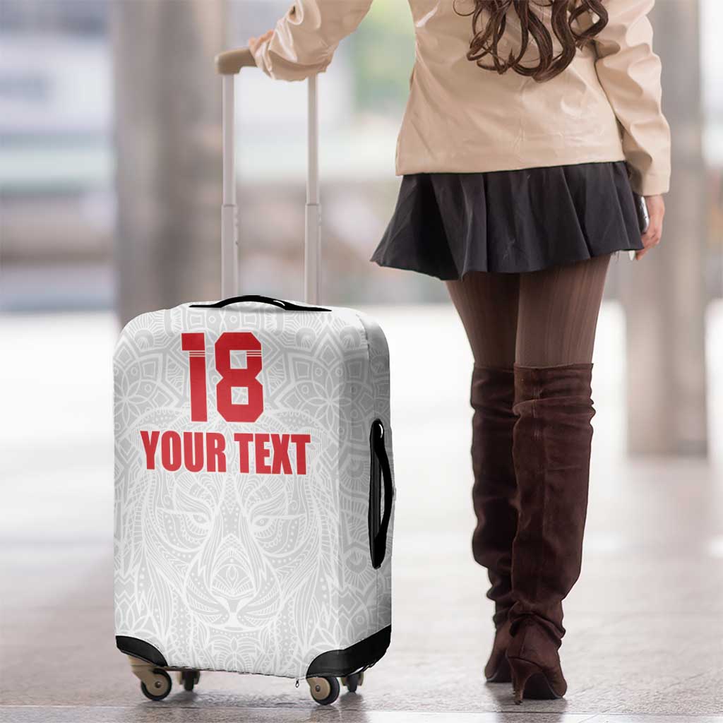 Custom Czech Republic Football White Version Luggage Cover Go Champion Sporty Style LT18