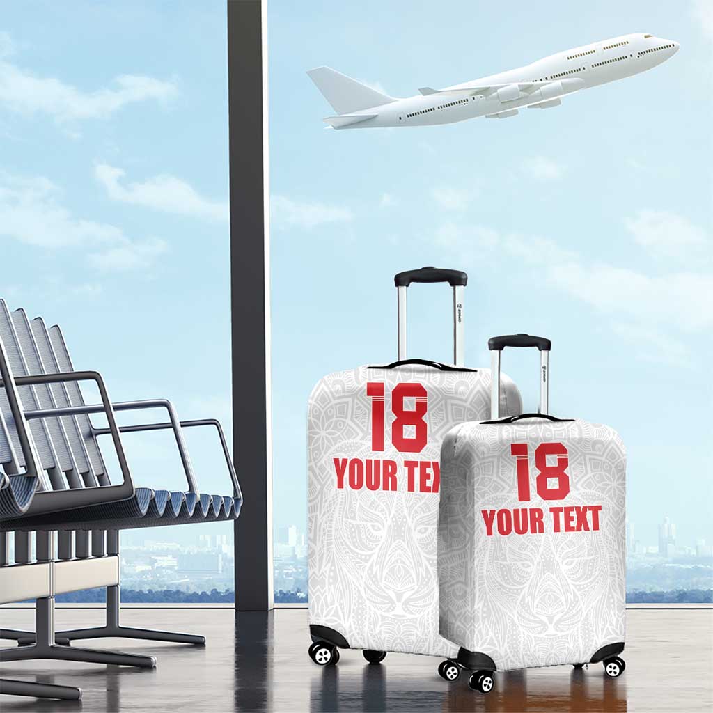 Custom Czech Republic Football White Version Luggage Cover Go Champion Sporty Style LT18