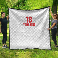 Custom Czech Republic Football White Version Quilt Go Champion Sporty Style LT18