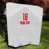 Custom Czech Republic Football White Version Quilt Go Champion Sporty Style LT18