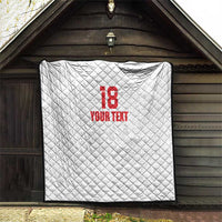 Custom Czech Republic Football White Version Quilt Go Champion Sporty Style LT18