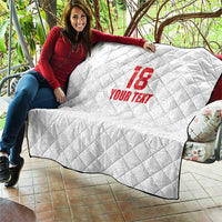 Custom Czech Republic Football White Version Quilt Go Champion Sporty Style LT18