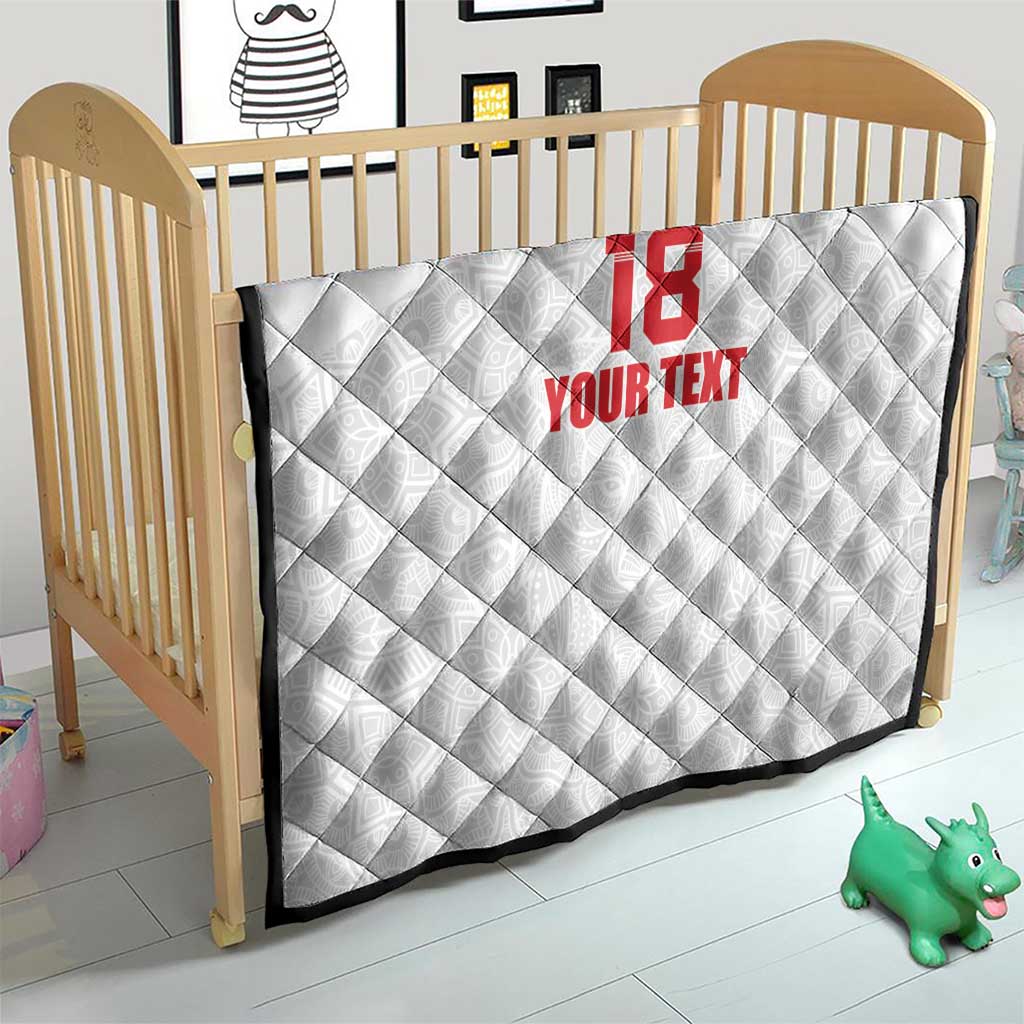 Custom Czech Republic Football White Version Quilt Go Champion Sporty Style LT18