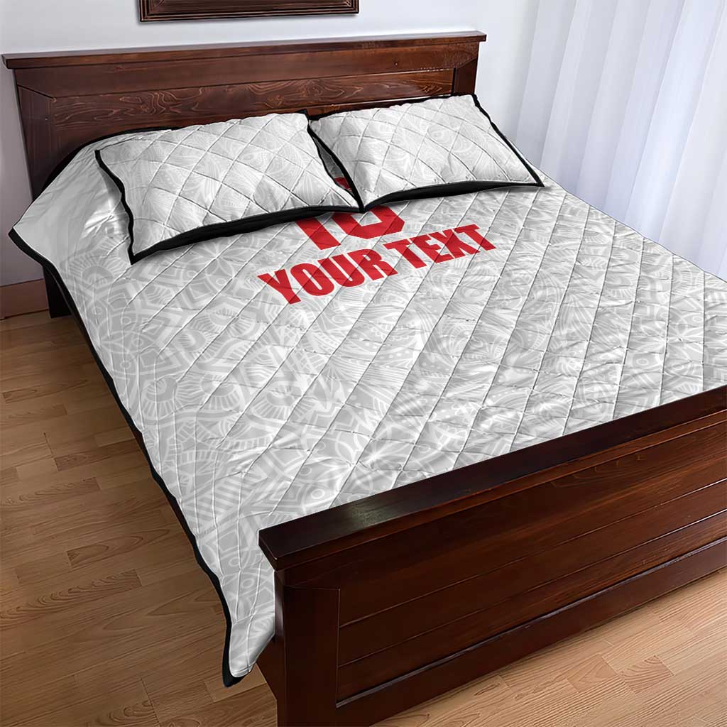 Custom Czech Republic Football White Version Quilt Bed Set Go Champion Sporty Style LT18