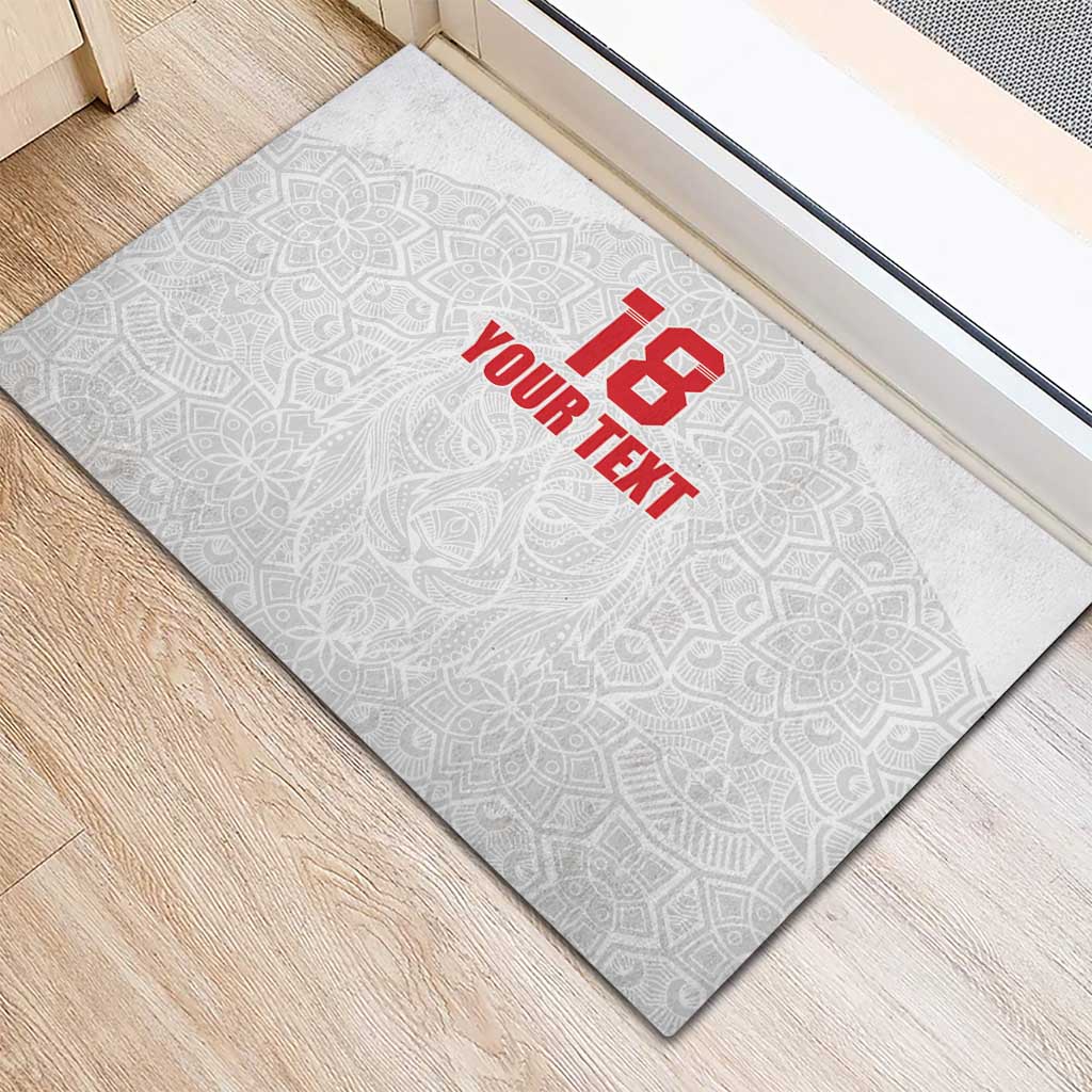 Custom Czech Republic Football White Version Rubber Doormat Go Champion Sporty Style LT18