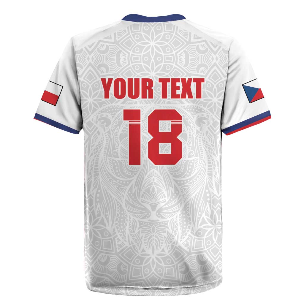 Custom Czech Republic Football White Version Rugby Jersey Go Champion Sporty Style LT18
