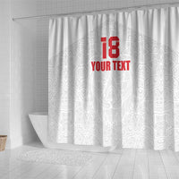 Custom Czech Republic Football White Version Shower Curtain Go Champion Sporty Style LT18