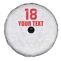 Custom Czech Republic Football White Version Spare Tire Cover Go Champion Sporty Style LT18