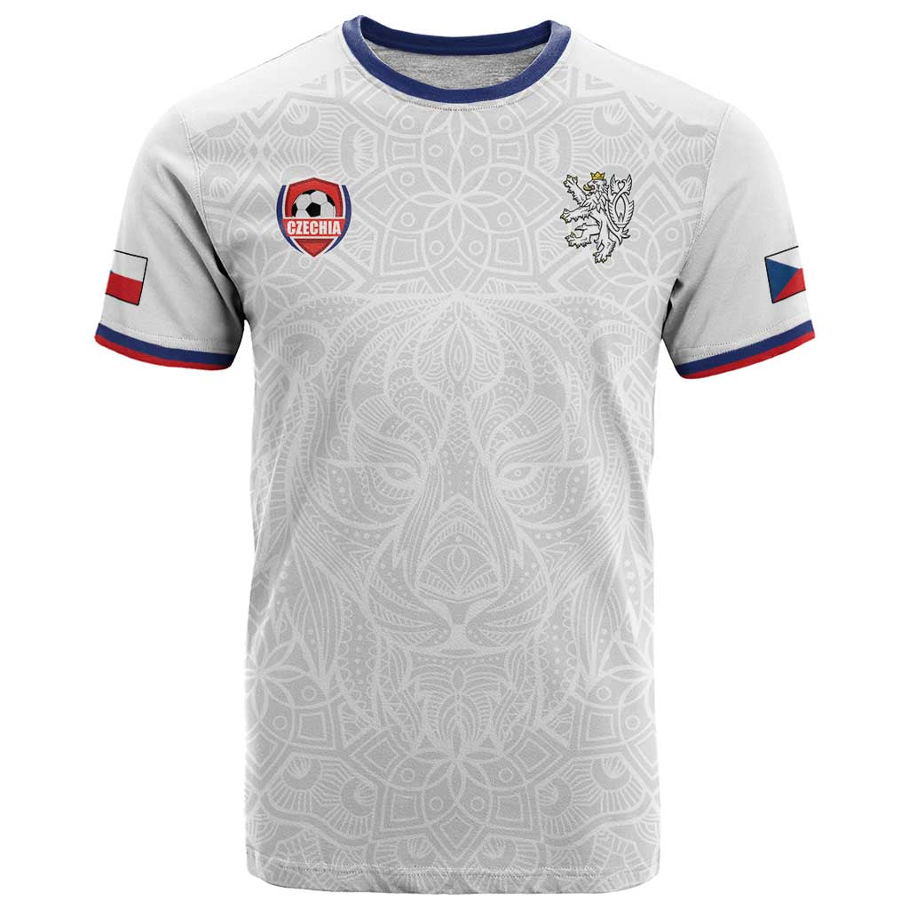 Custom Czech Republic Football White Version T Shirt Go Champion Sporty Style LT18