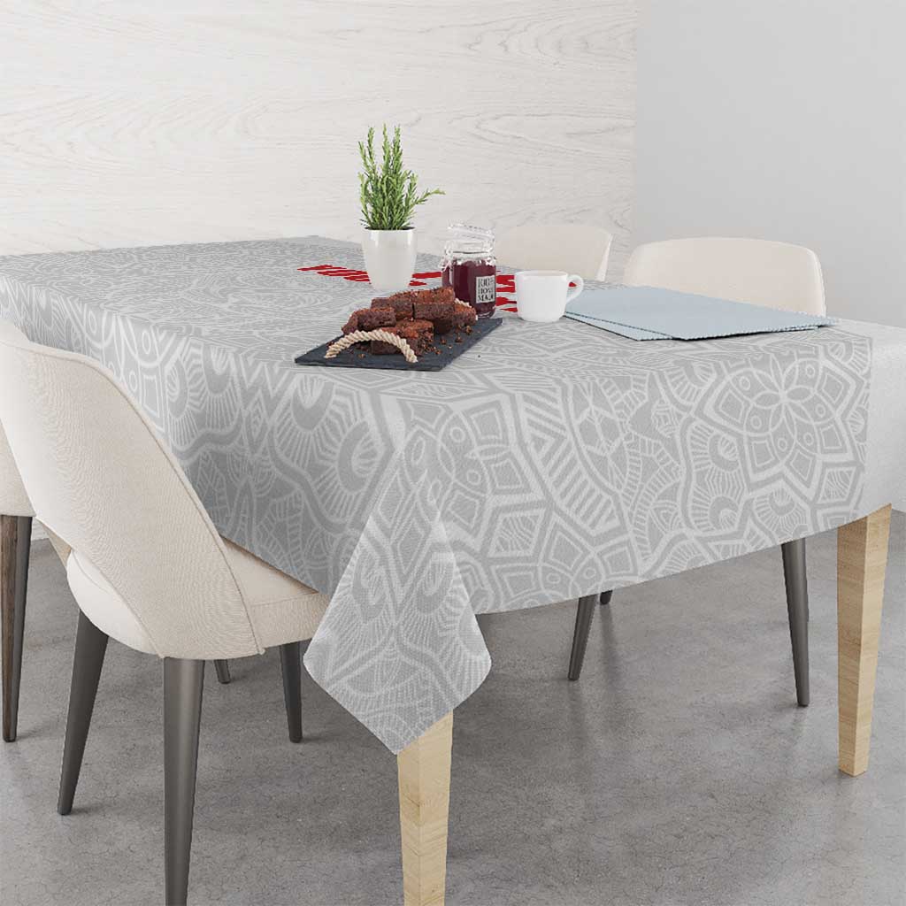 Custom Czech Republic Football White Version Tablecloth Go Champion Sporty Style LT18