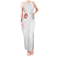 Custom Czech Republic Football White Version Tank Maxi Dress Go Champion Sporty Style LT18