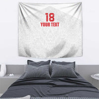 Custom Czech Republic Football White Version Tapestry Go Champion Sporty Style LT18