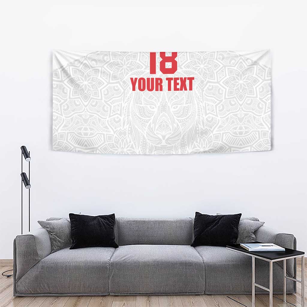 Custom Czech Republic Football White Version Tapestry Go Champion Sporty Style LT18