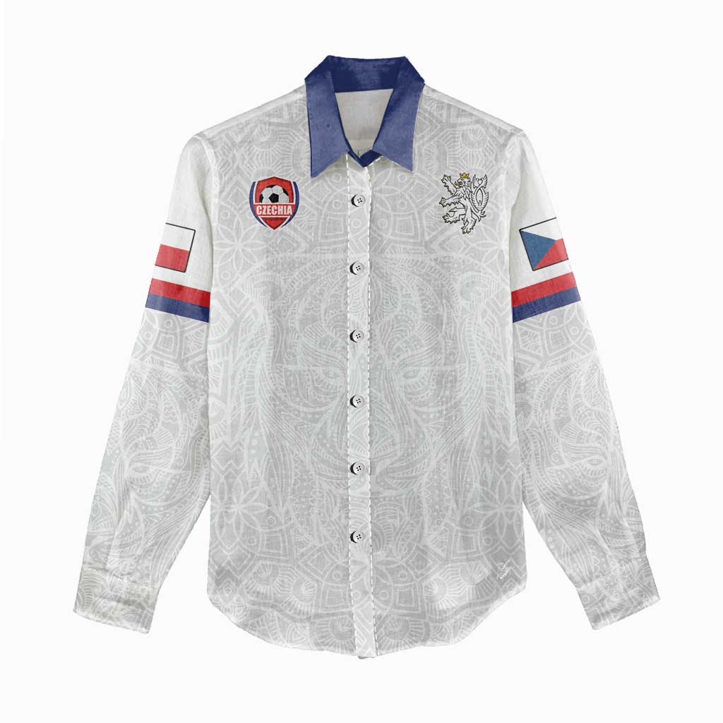 Custom Czech Republic Football White Version Women Casual Shirt Go Champion Sporty Style LT18