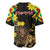 Ethiopia Enkutatash Lion of Judah Baseball Jersey With Folk Pattern - Wonder Print Shop