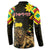 Ethiopia Enkutatash Lion of Judah Button Sweatshirt With Folk Pattern - Wonder Print Shop