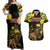 Ethiopia Enkutatash Lion of Judah Couples Matching Off Shoulder Maxi Dress and Hawaiian Shirt With Folk Pattern - Wonder Print Shop