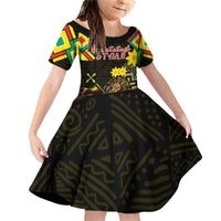 Ethiopia Enkutatash Lion of Judah Family Matching Off Shoulder Short Dress and Hawaiian Shirt With Folk Pattern - Wonder Print Shop