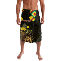 Ethiopia Enkutatash Lion of Judah Lavalava With Folk Pattern - Wonder Print Shop