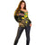 Ethiopia Enkutatash Lion of Judah Off Shoulder Sweater With Folk Pattern - Wonder Print Shop