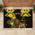 Ethiopia Enkutatash Lion of Judah Rubber Doormat With Folk Pattern - Wonder Print Shop